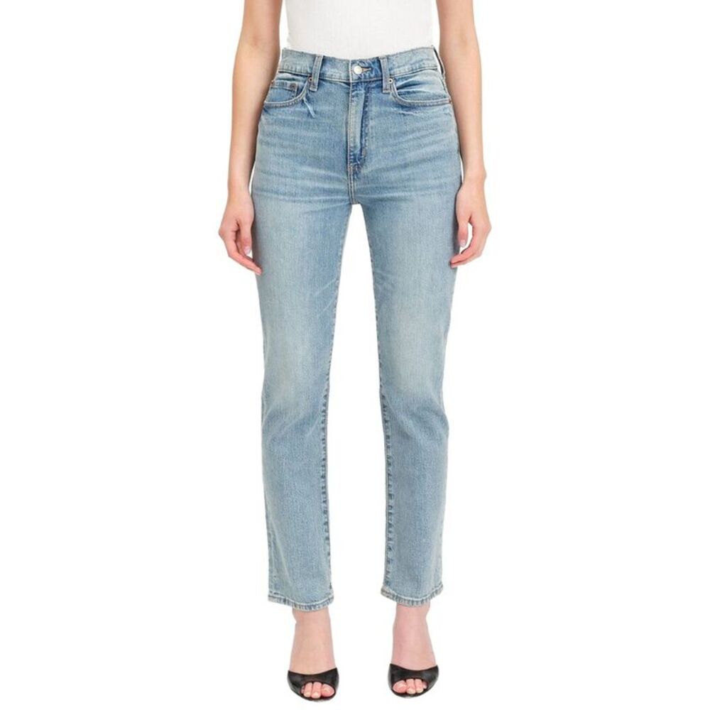 Daze Denim Womens  Smarty Pants Wink High Rise Slim Straight Jean